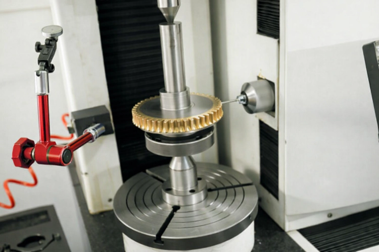 Engineering specialists creating 3D CAD blueprints for advanced custom OEM gearbox solutions